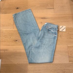 MOTHER The Maven Heel Wide Leg Jean